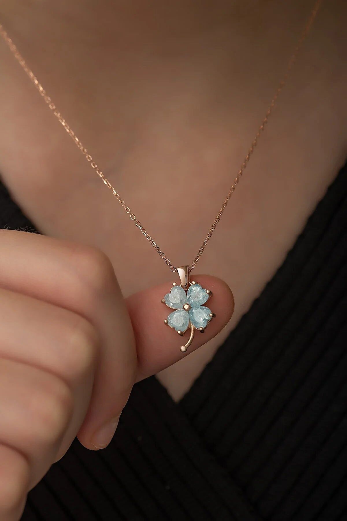 COLLANA BUONA FORTUNA CIELO