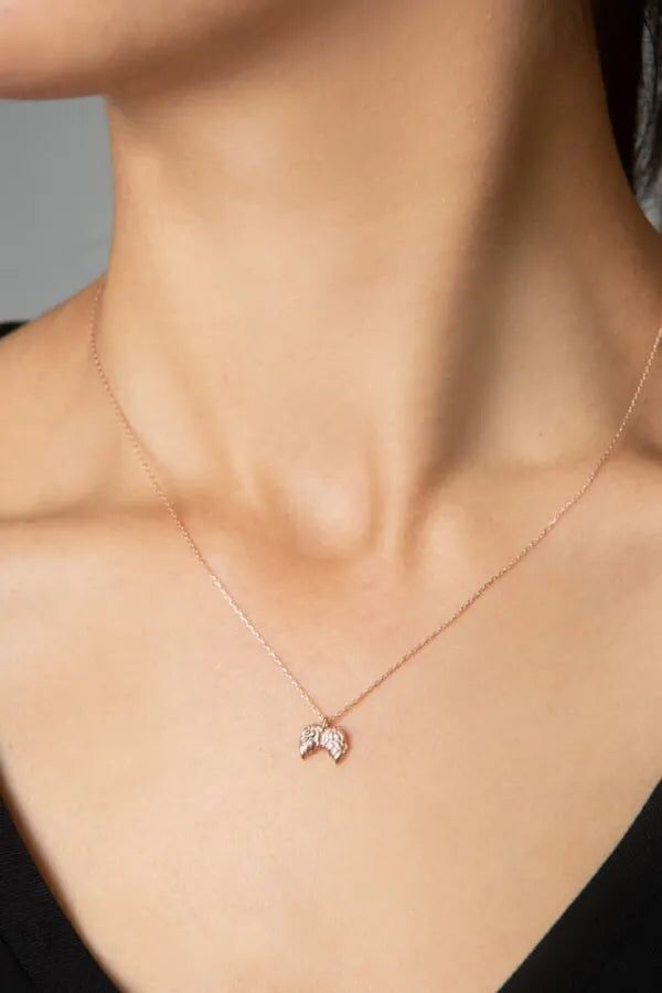 BELLISSIMA COLLANA IN ORO ROSA ANIMA