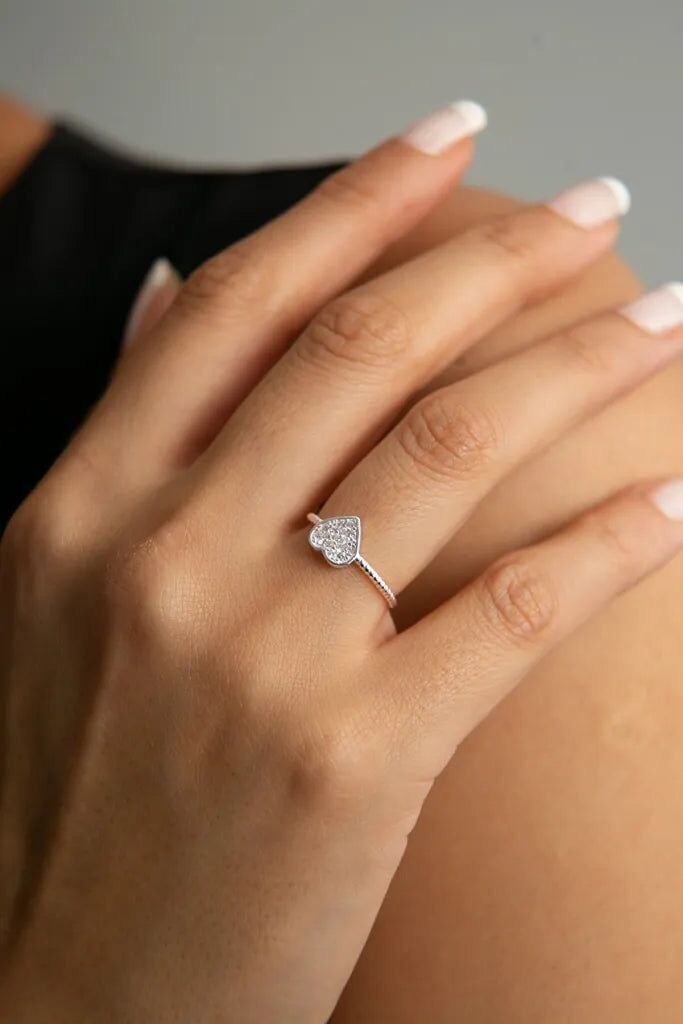 BAGUE ARGENT HISTOIRE D'AMOUR