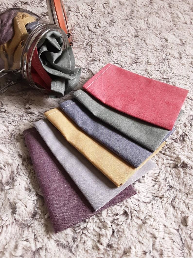 Set di 3 fazzoletti lavabili