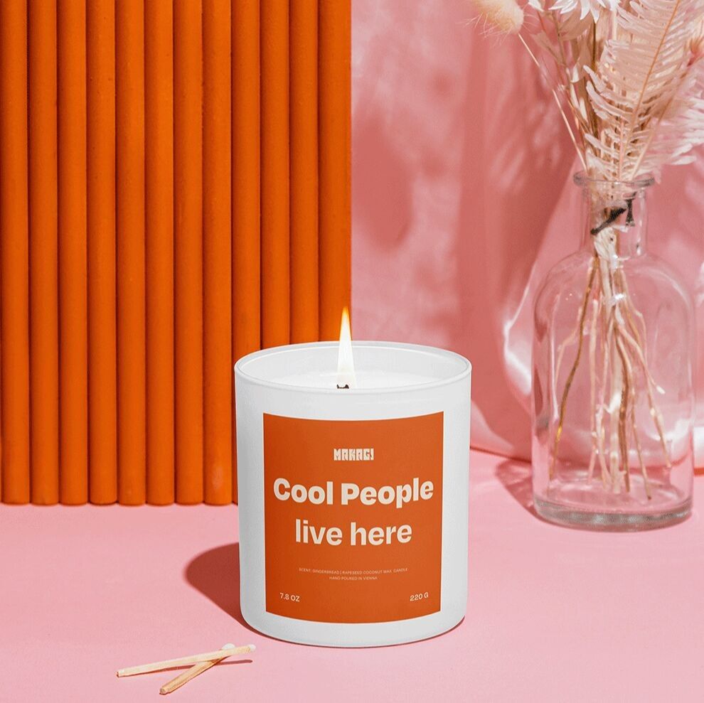 Candela profumata Qui vivono persone fantastiche