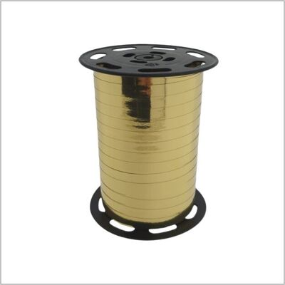 Ruban à friser - métallisé - Or - 7 mm x 250 mètres