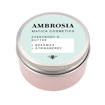 Matica Cosmetics AMBROSIA Beurre corporel - Fraise 1