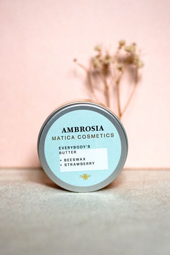 Matica Cosmetics AMBROSIA Beurre corporel - Fraise 3