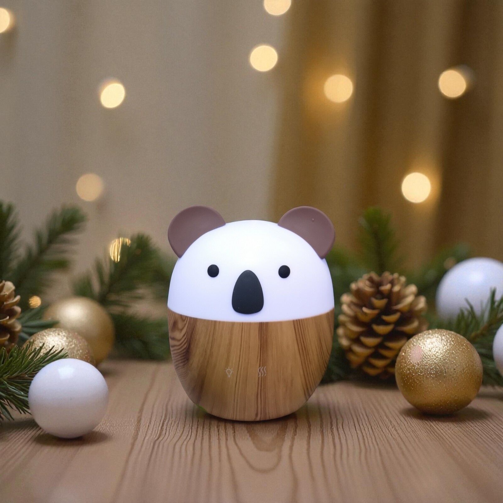 Woofie Diffusore di oli essenziali – Diffusore di aromaterapia a freddo ad ultrasuoni – Diffusore elettrico per fragranze per la casa – Alimentazione USB, illuminazione ambientale a LED, silenzioso e compatto