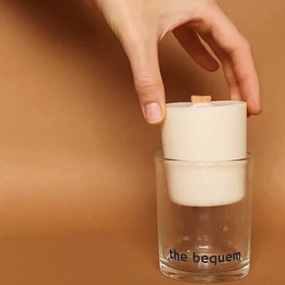 Recharge de bougie classique, mèche en bois
