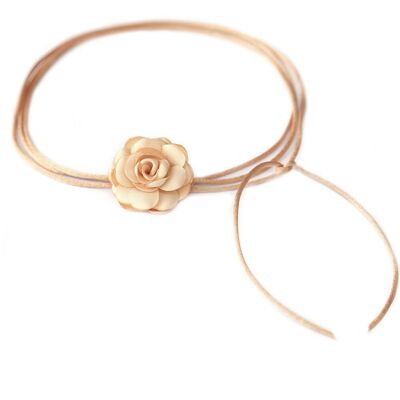 Tour de cou fleur champagne