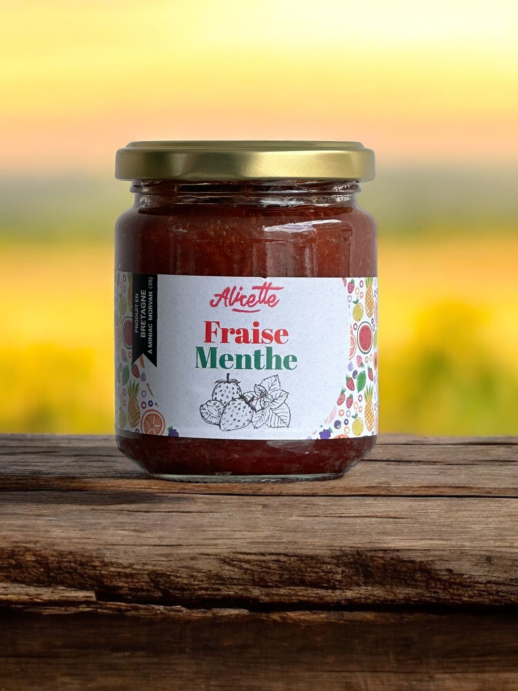 Confettura di fragole e menta