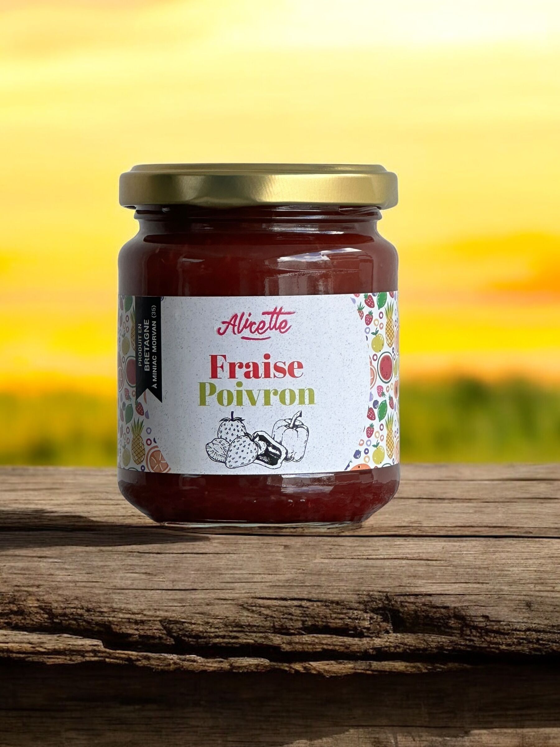 Confettura di fragole e peperoni