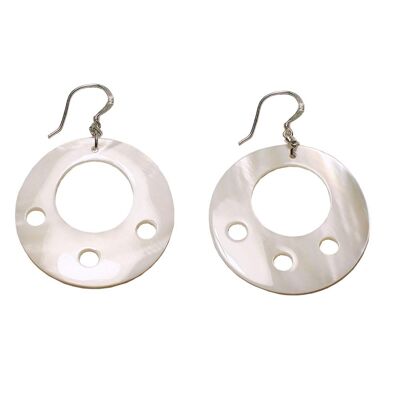 Real mother-of-pearl earrings SUN DANCE