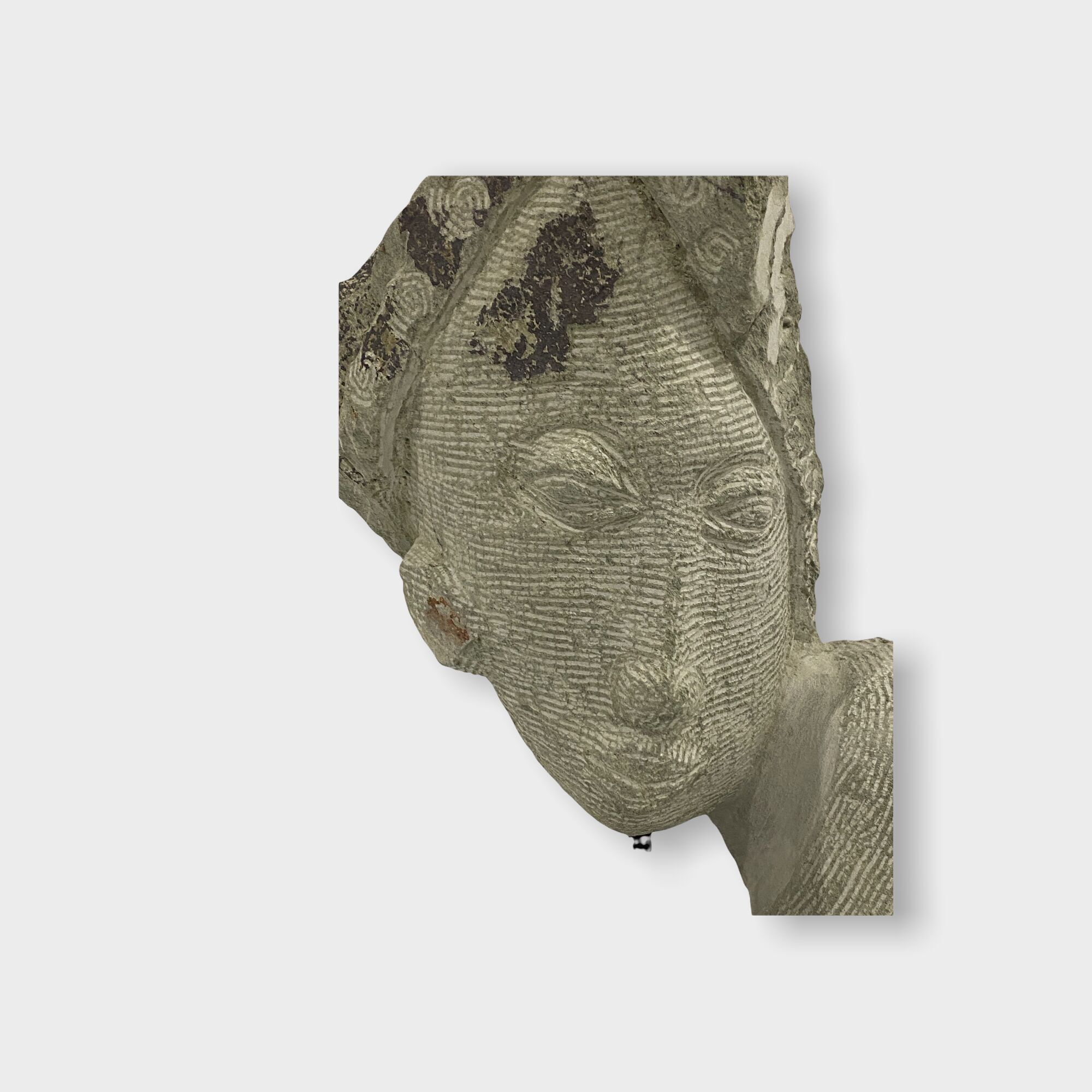 Scultura con testa in pietra di Rizimu Chiwawa Zimbabwe (3101)