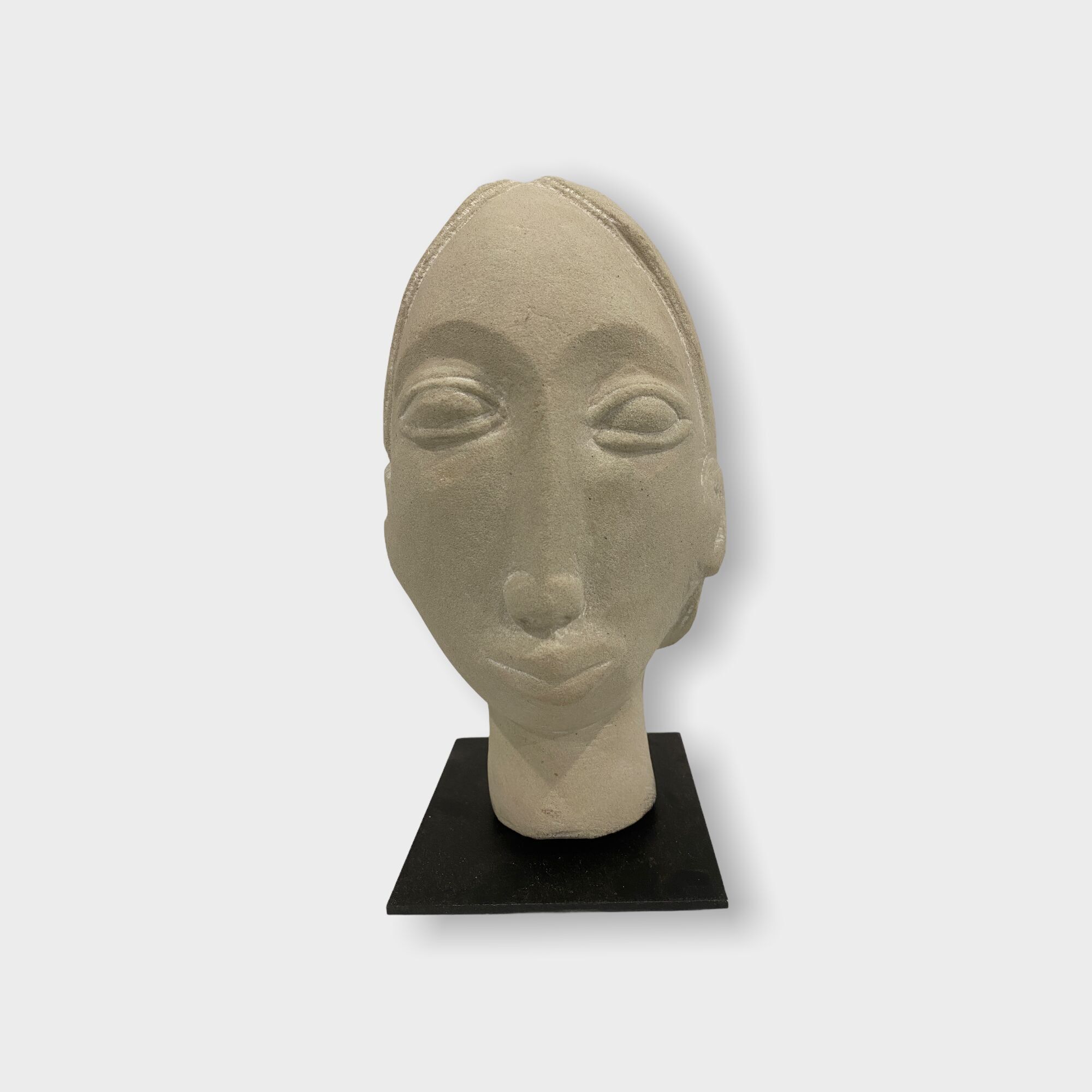 Escultura de cabeza de piedra de Rizimu Chiwawa Zimbabwe (3105)