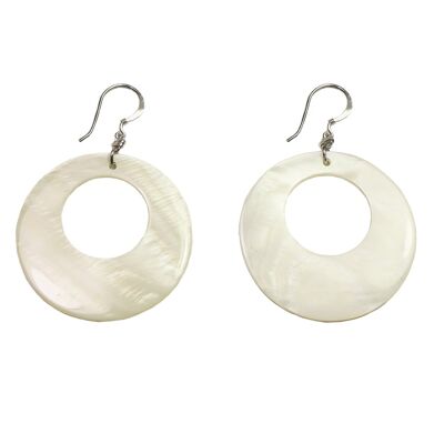 Real mother-of-pearl earrings SMALL SUN GREETING