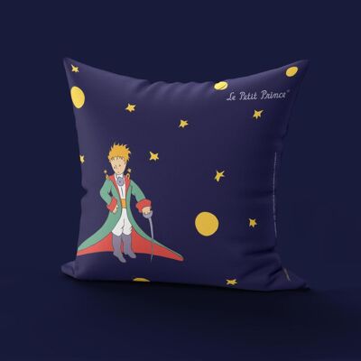 Little Prince Cape Velvet Cushion Blue