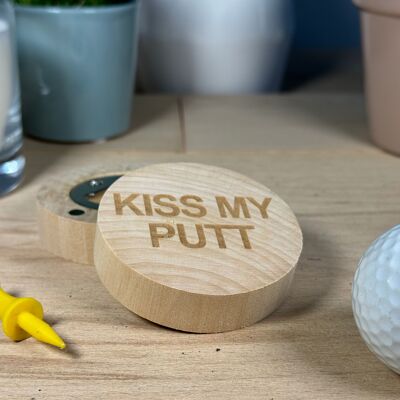 Imán para nevera/abridor de botellas: Kiss my putt