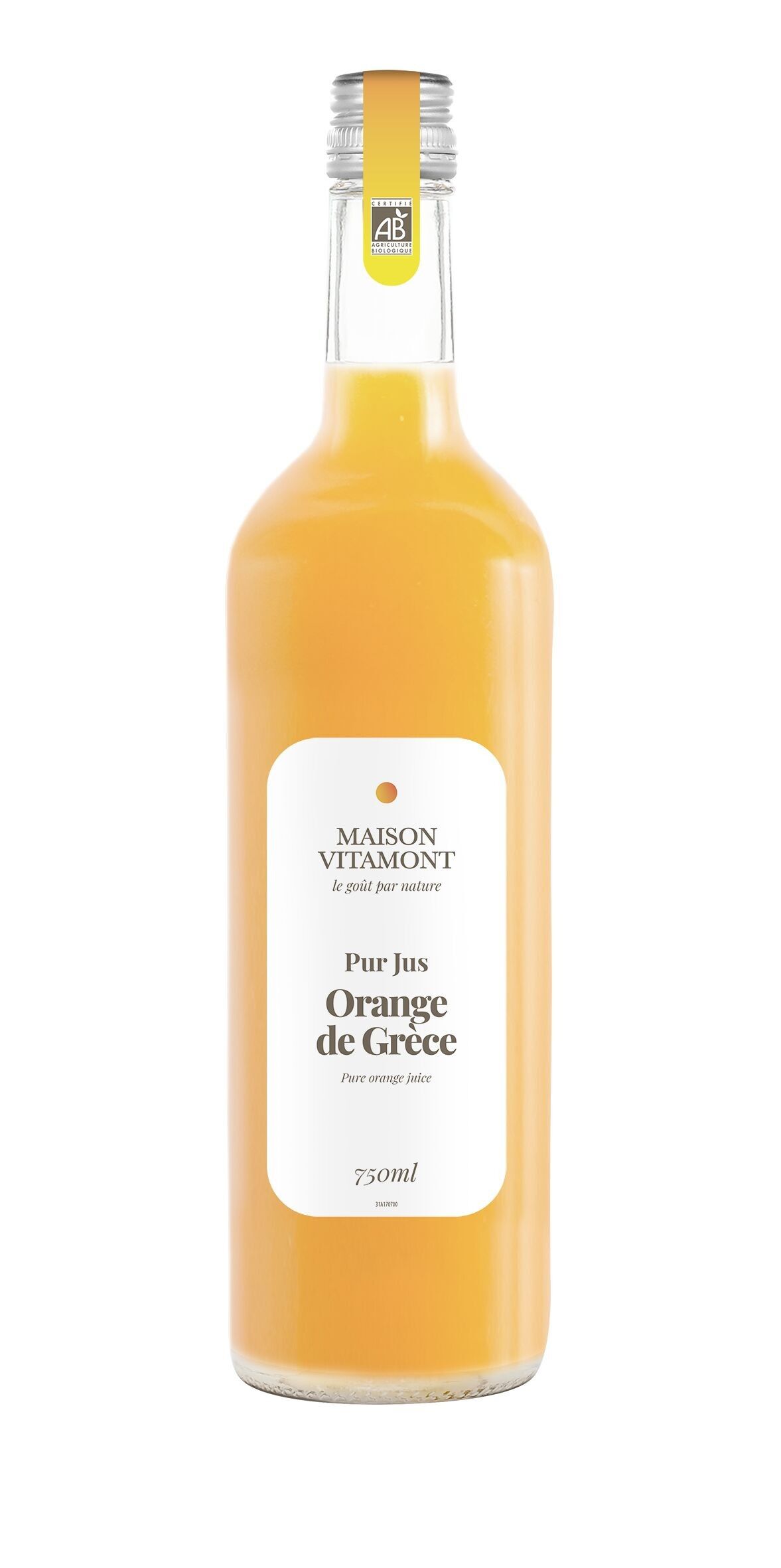 Maison Vitamont – Reiner Orangensaft aus Griechenland, 75 cl