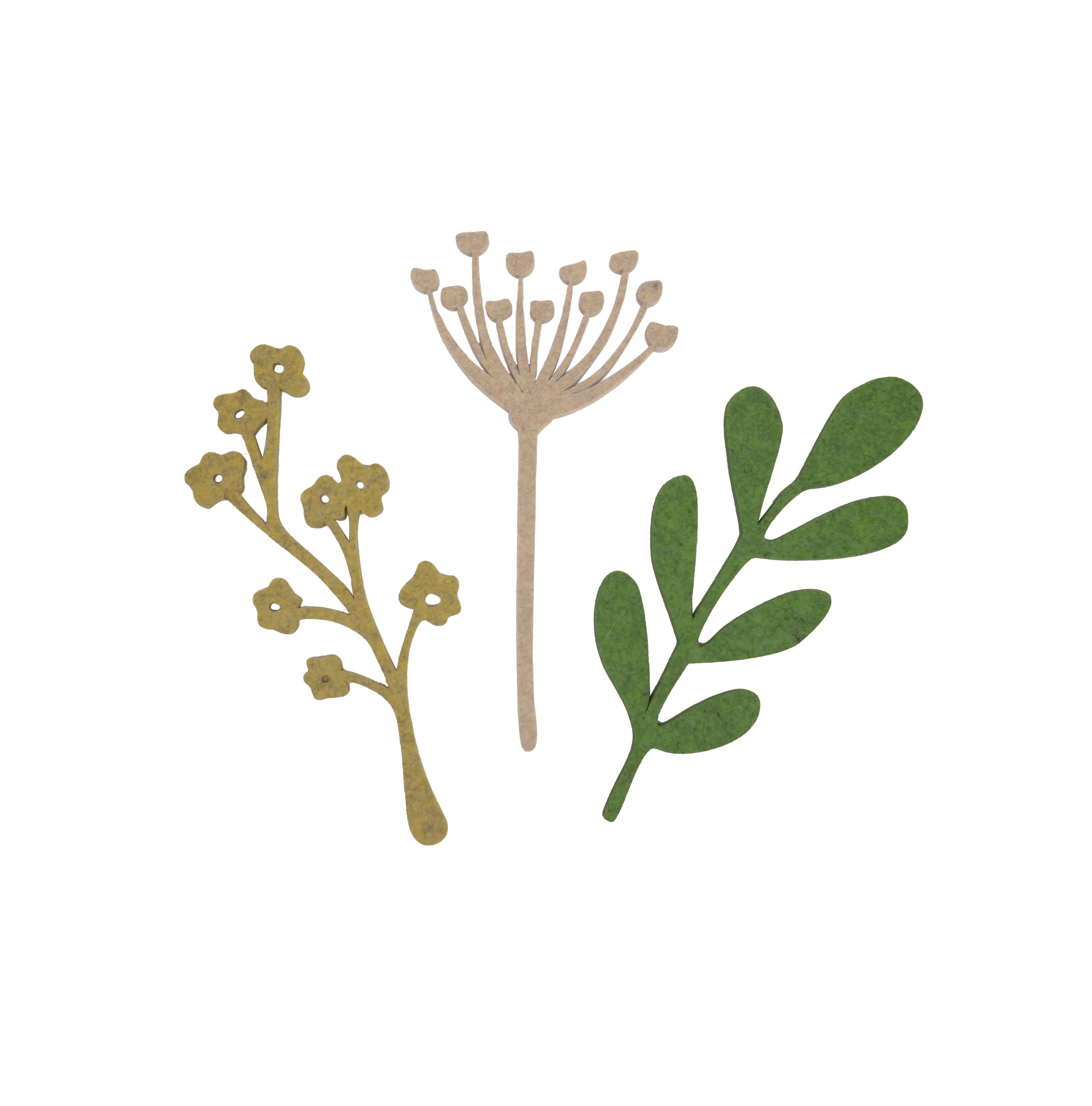 Fleur-Blumen-Set, 3 Stück, sortiert