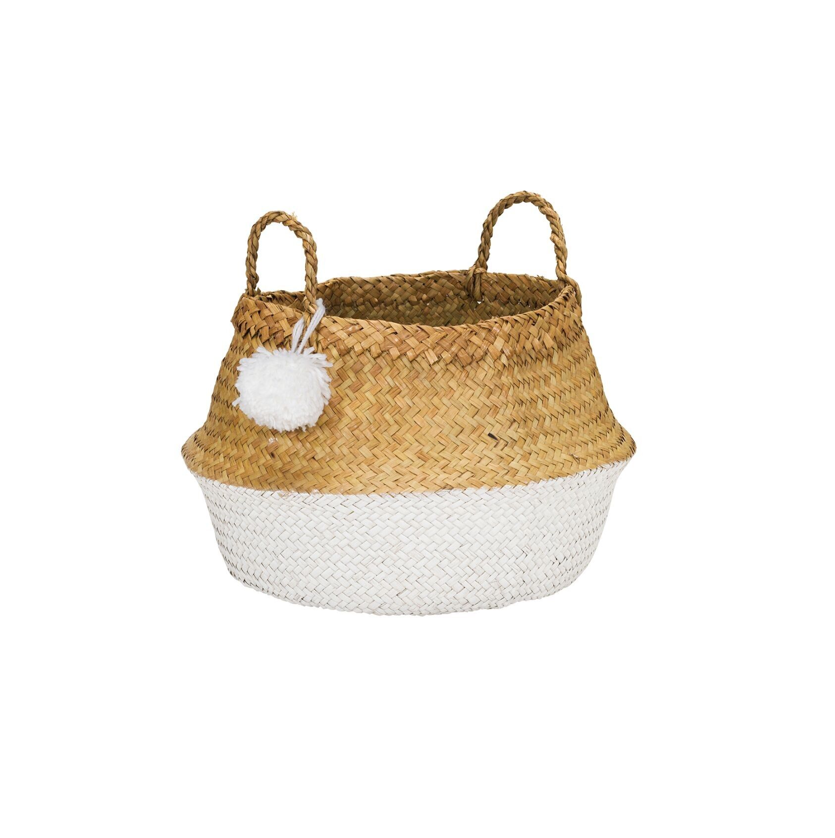 PomPom, taglia M, cestino bianco in alghe marine