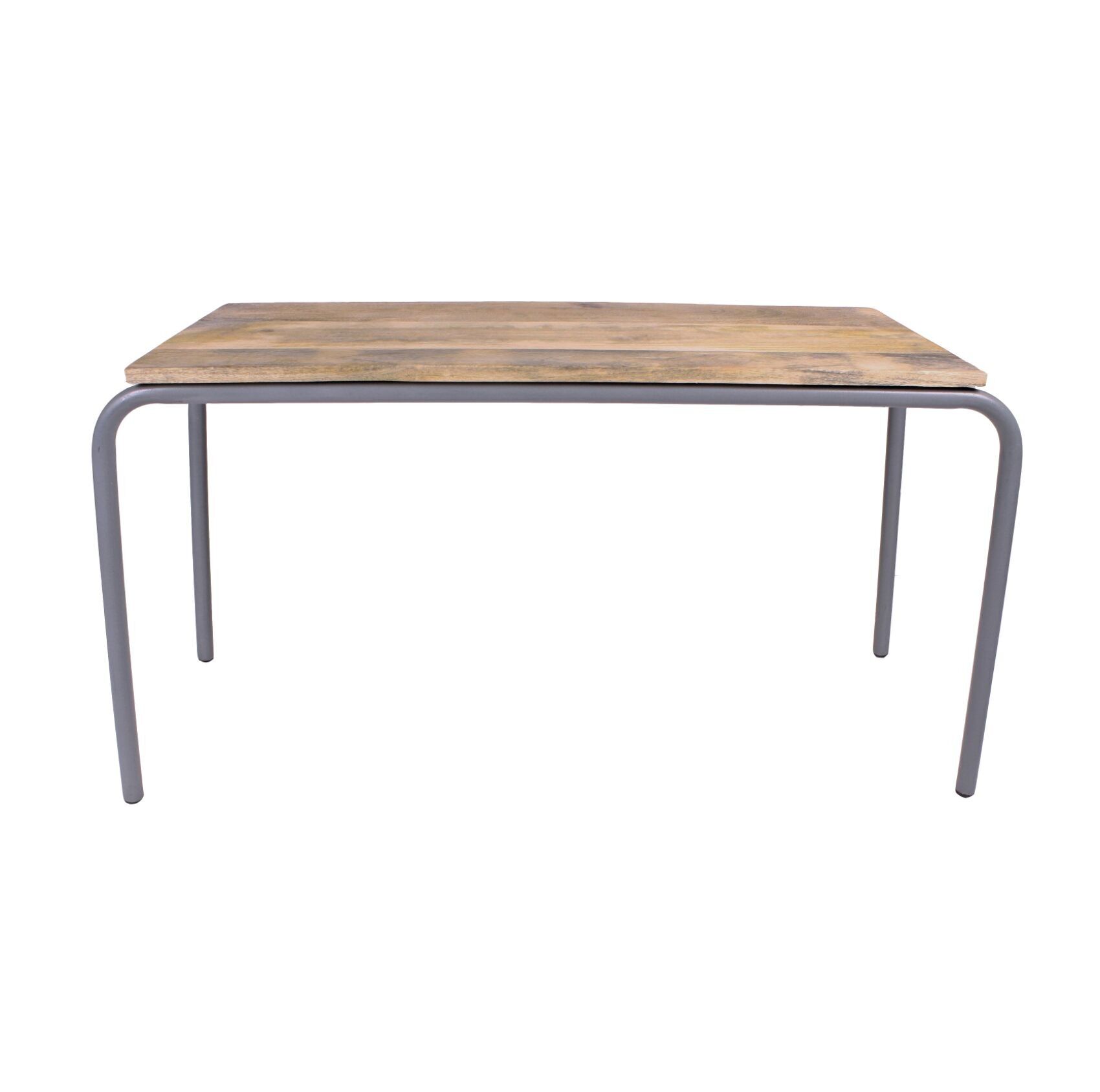 Tavolo originale in legno-metallo, grigio