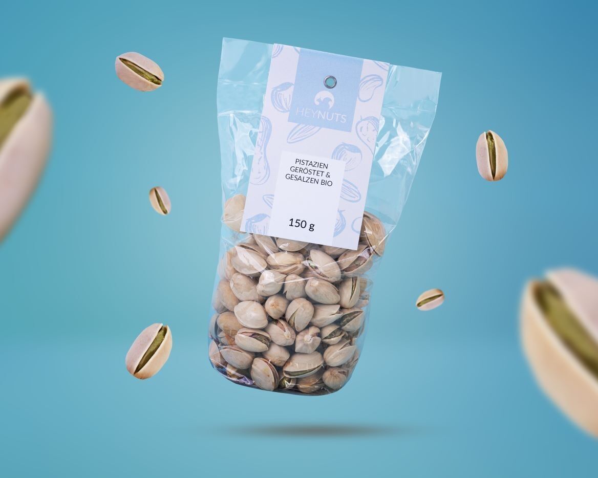 Pistacchi con guscio, salati biologici