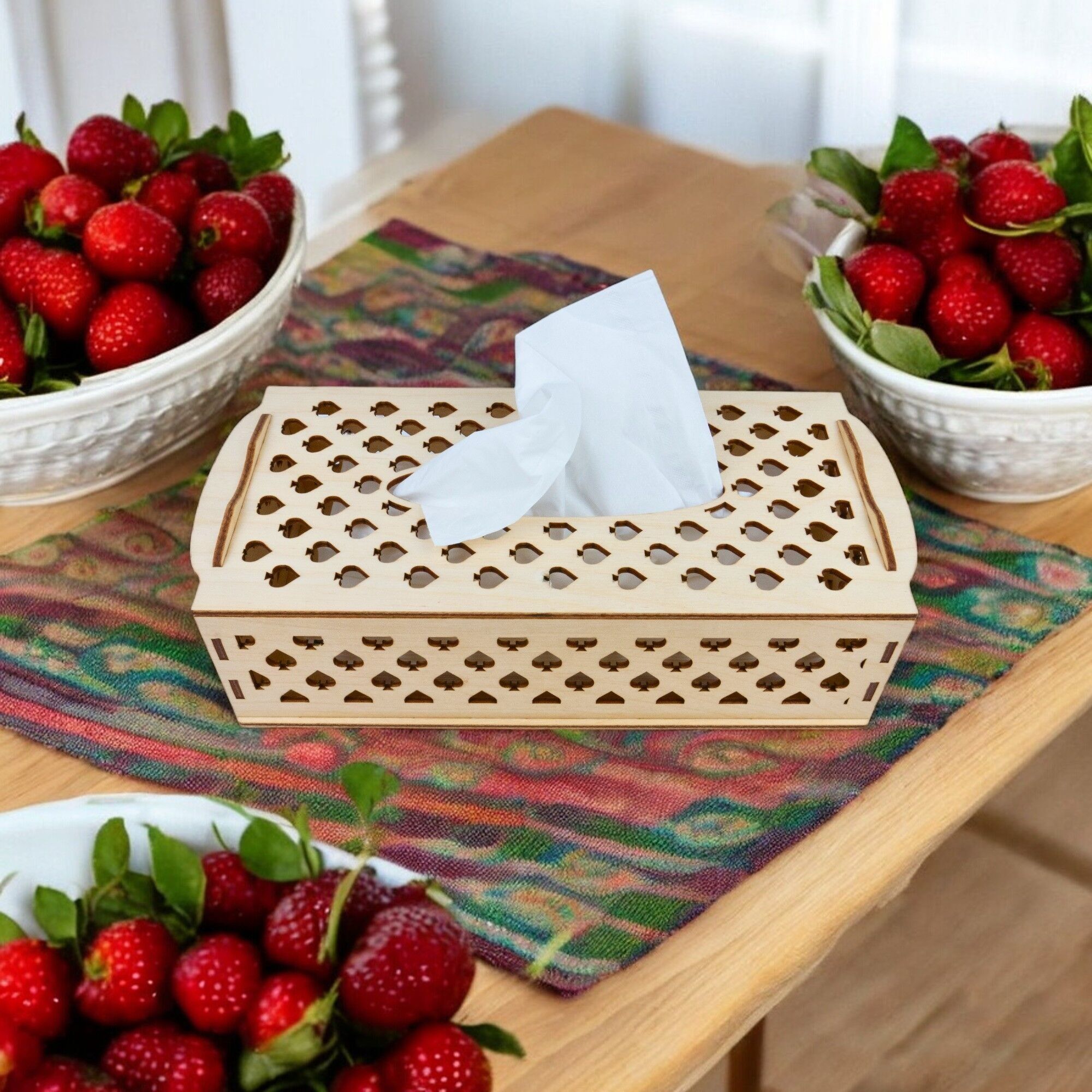 Caja de pañuelos - As de espadas