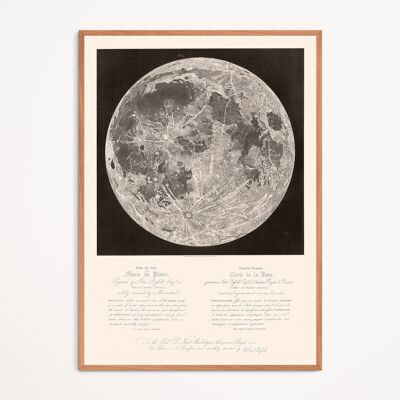 Poster: Mappa della Luna - John Russell