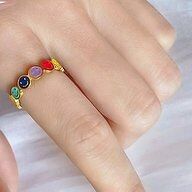 No. 42 - Anillo de acero inoxidable "COLOR SONRISA"