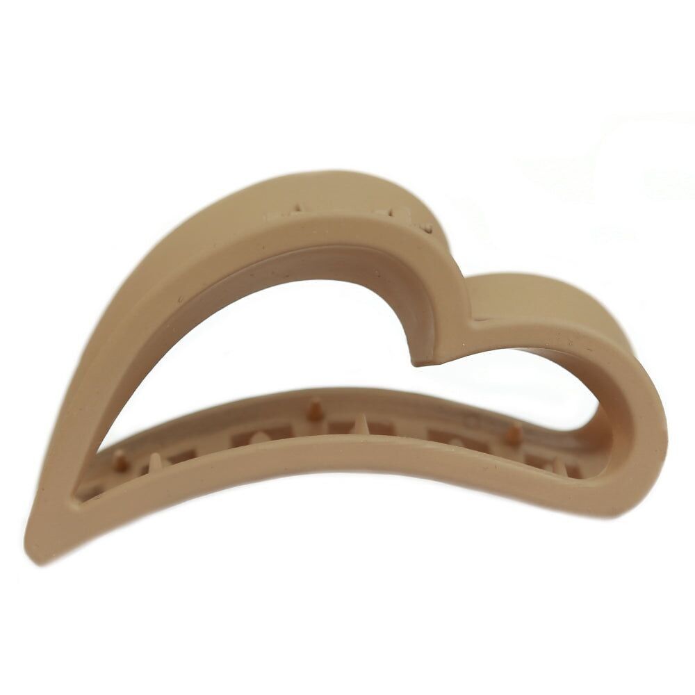 Barrette coeur caramel