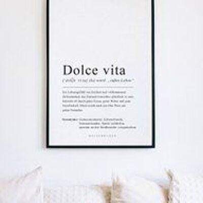AFFICHE - DOLCE VITA
