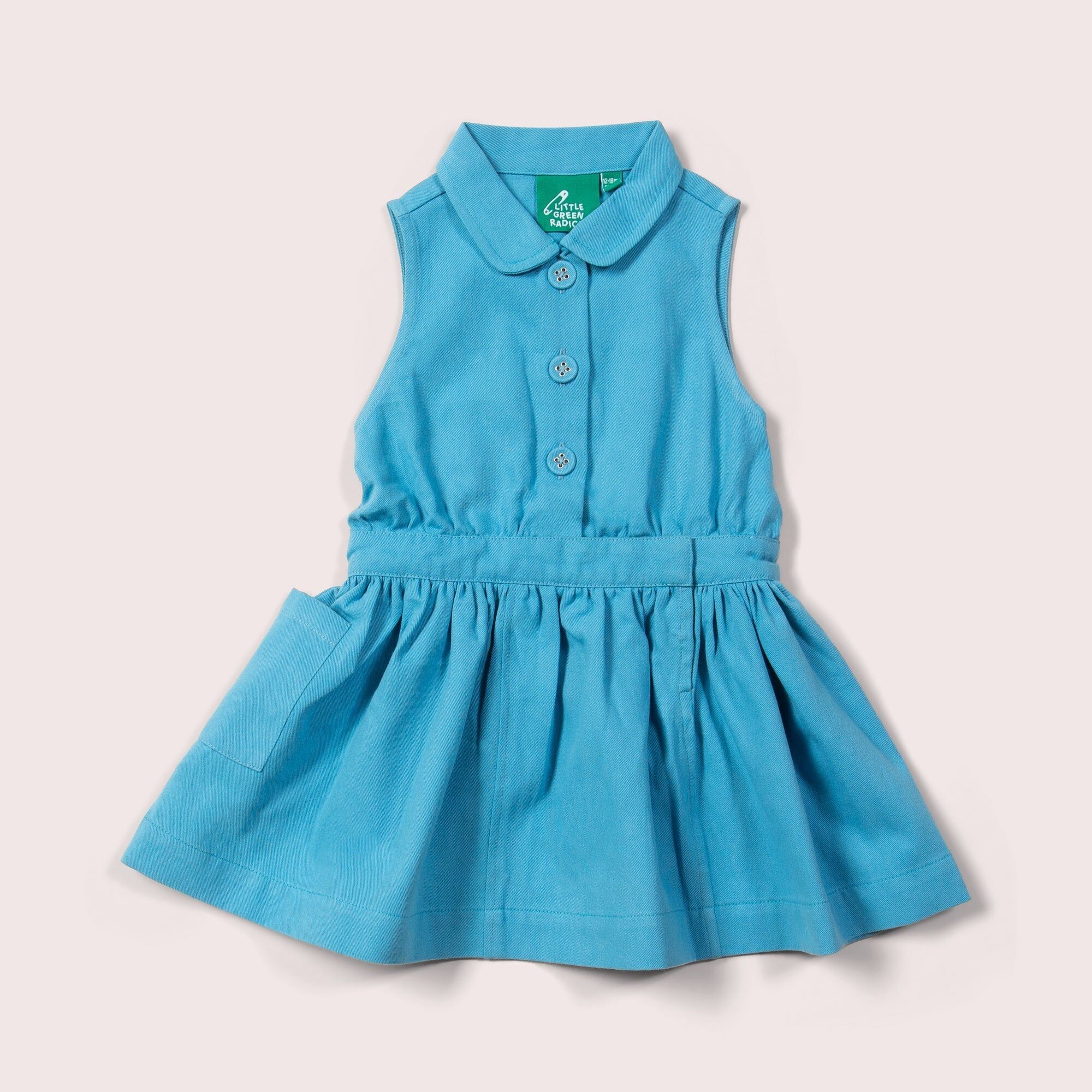 Vestido estilo pechera con botones de Blue Moon