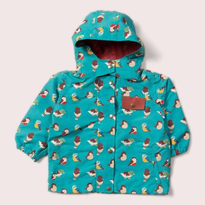 Garden Birds Recycled Waterproof Windbreaker Jacket