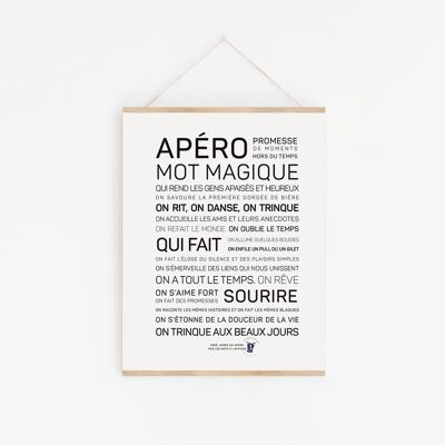 Aperitif poster, magic word - A3