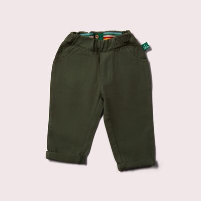 Pantaloni tascabili verde foresta