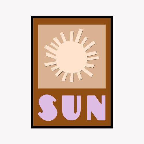 Sun Brown - Cheer Up Collection - A3 29,7 x 42 cm