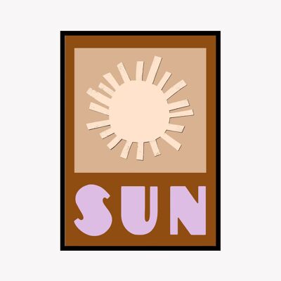 Sun Brown - Collezione Cheer Up - A3 29,7 x 42 cm