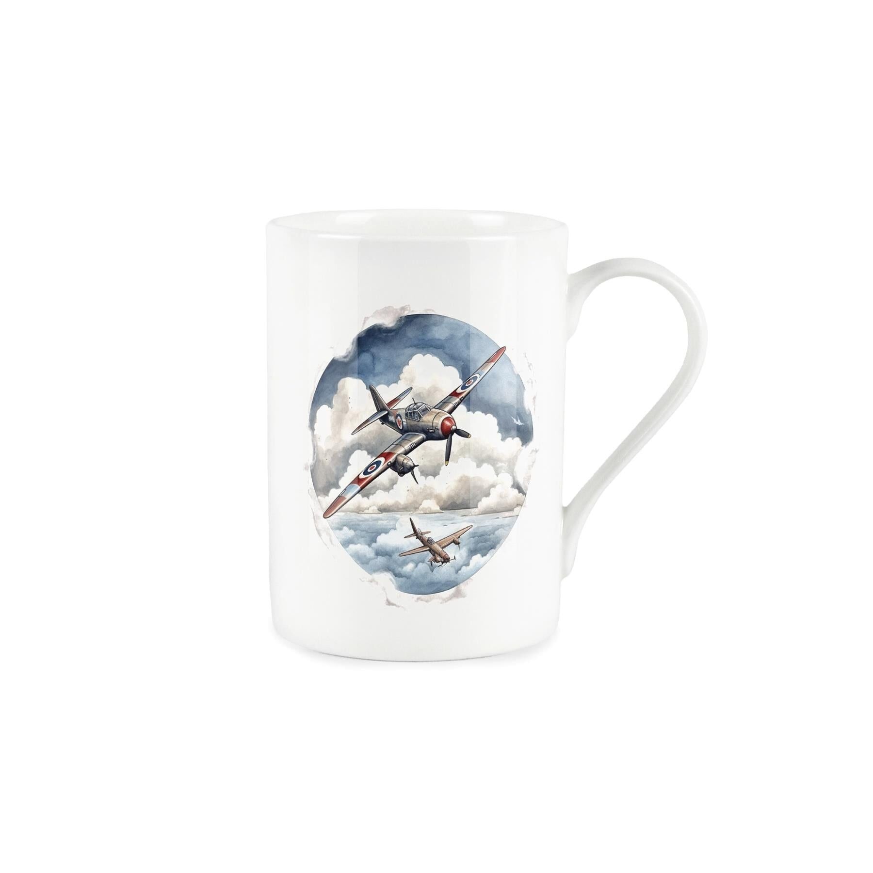 Taza Aviones Acuarela
