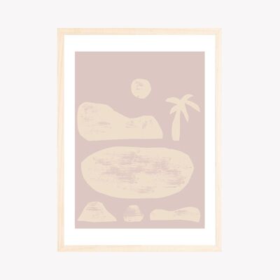 Palmier paysage - A3 29,7 x 42 cm