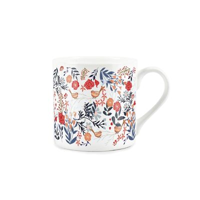 Tasse avec oiseaux qui chantent