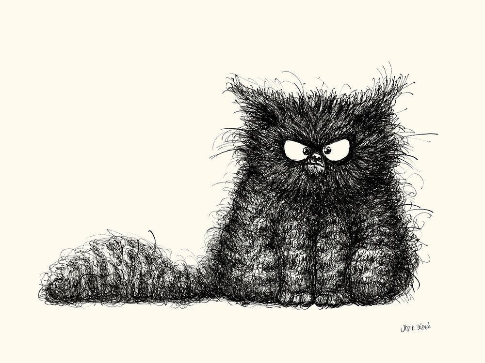 Affiche chat en collab' Jessie Désolée - Grumpy cat