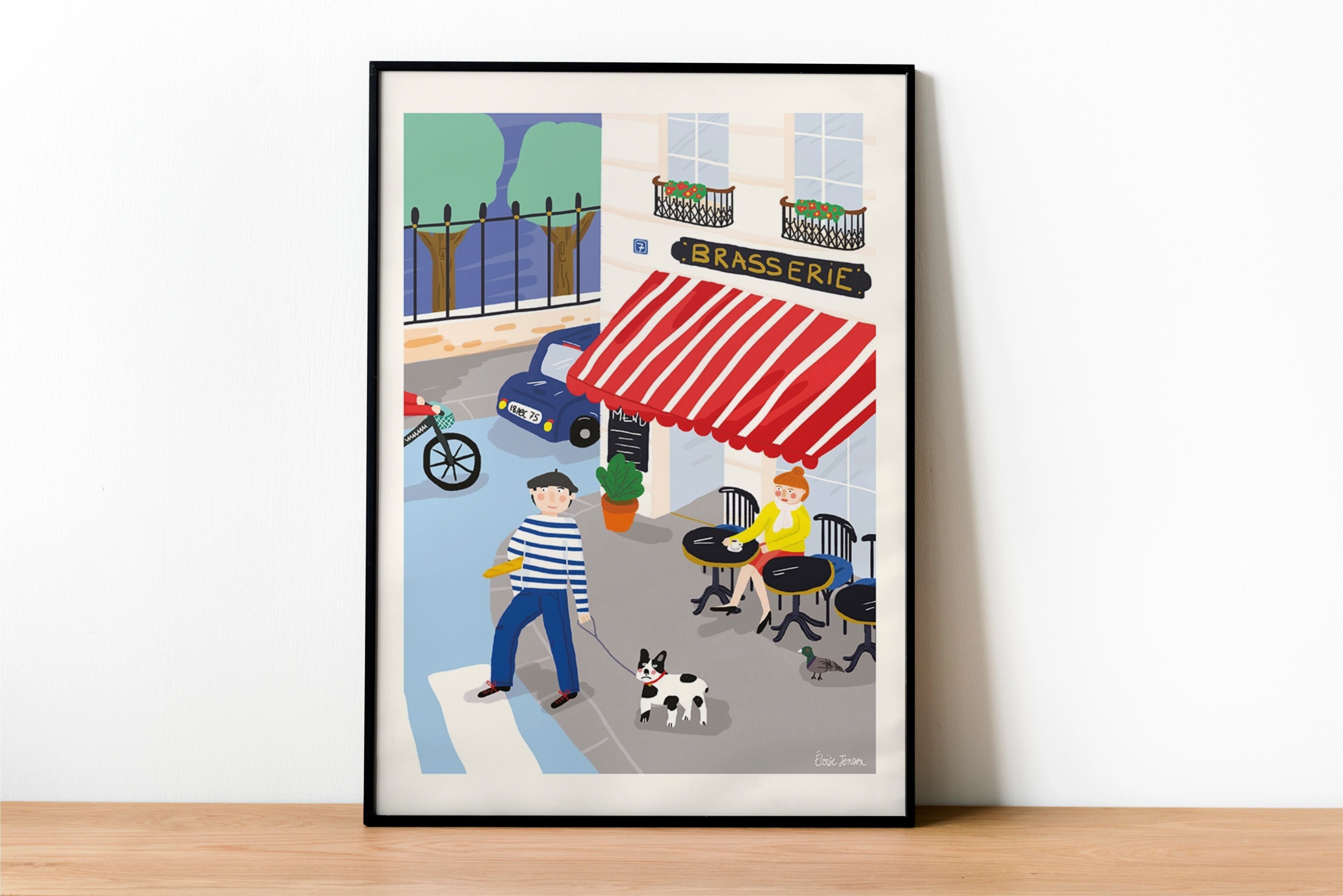 Poster colorato - Eloise Jensen - Terrasse Parisienne