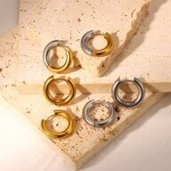 No.22 - Earrings - Creoles "VIBE"