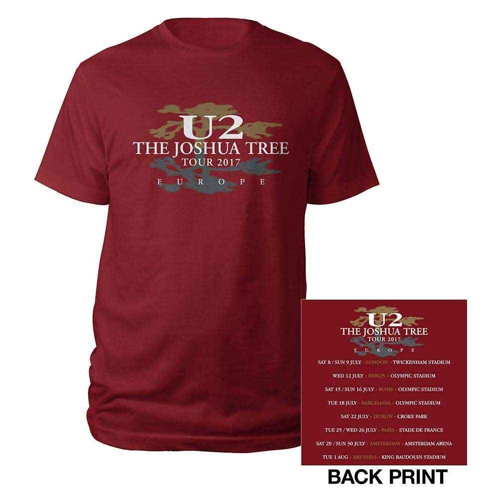 U2 T Shirt - Joshua Tree Dates 2017