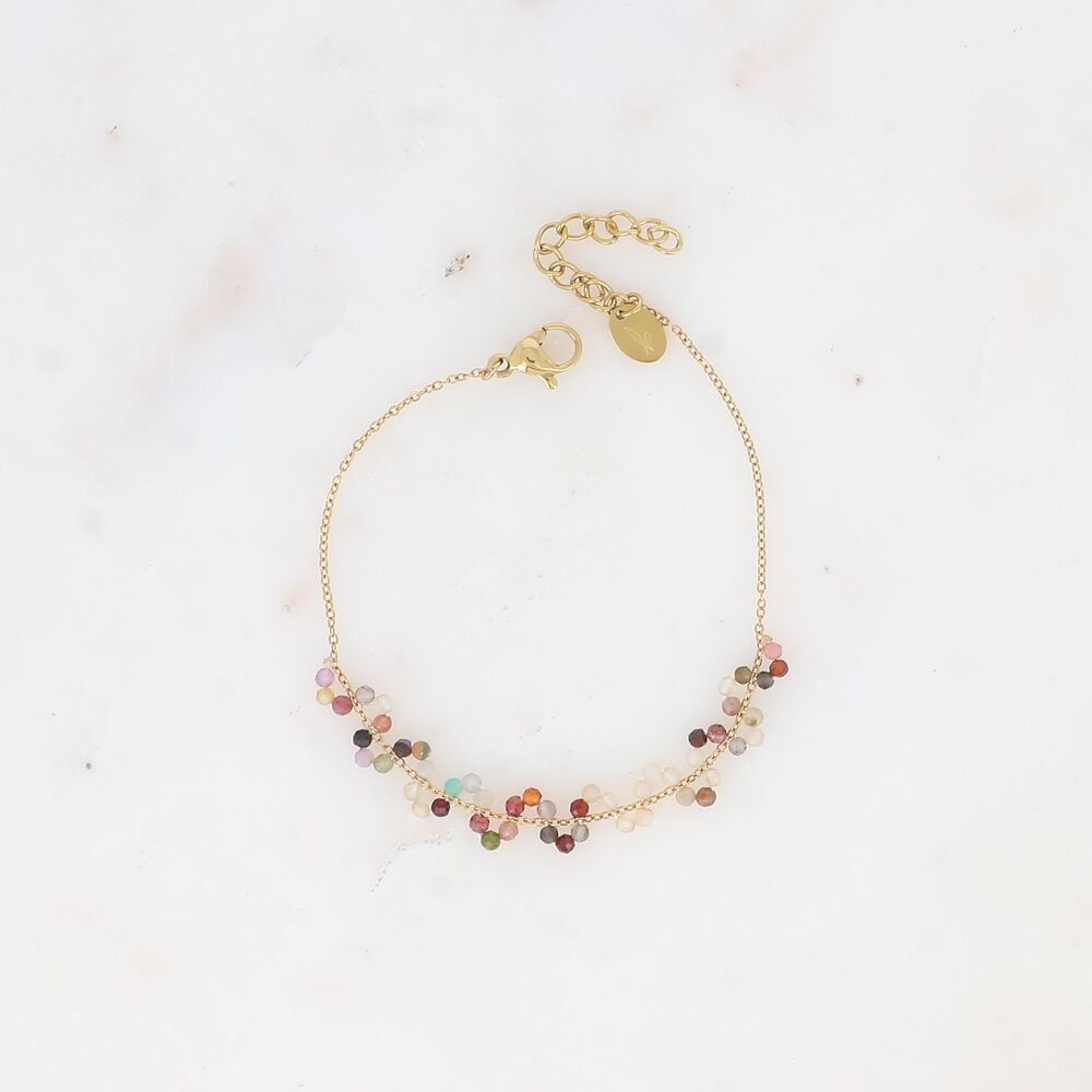 Bracciale - Zigzag di pietre naturali