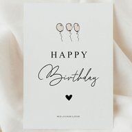 NO. 18 cartoline "BUON COMPLEANNO - PALLONCINO"