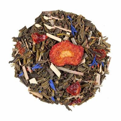 Té VERDE FRESA ALBAHACA BIO 100g