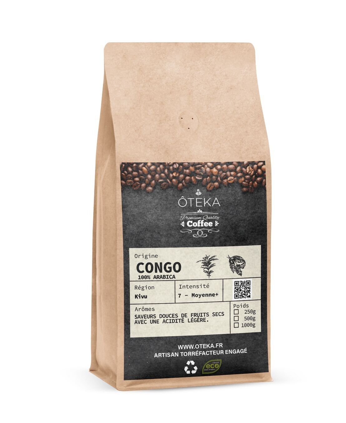 ÔTEKA - Kivu - CONGO - Café des Pygmées agréé SOPACDI - 100% ARABICA