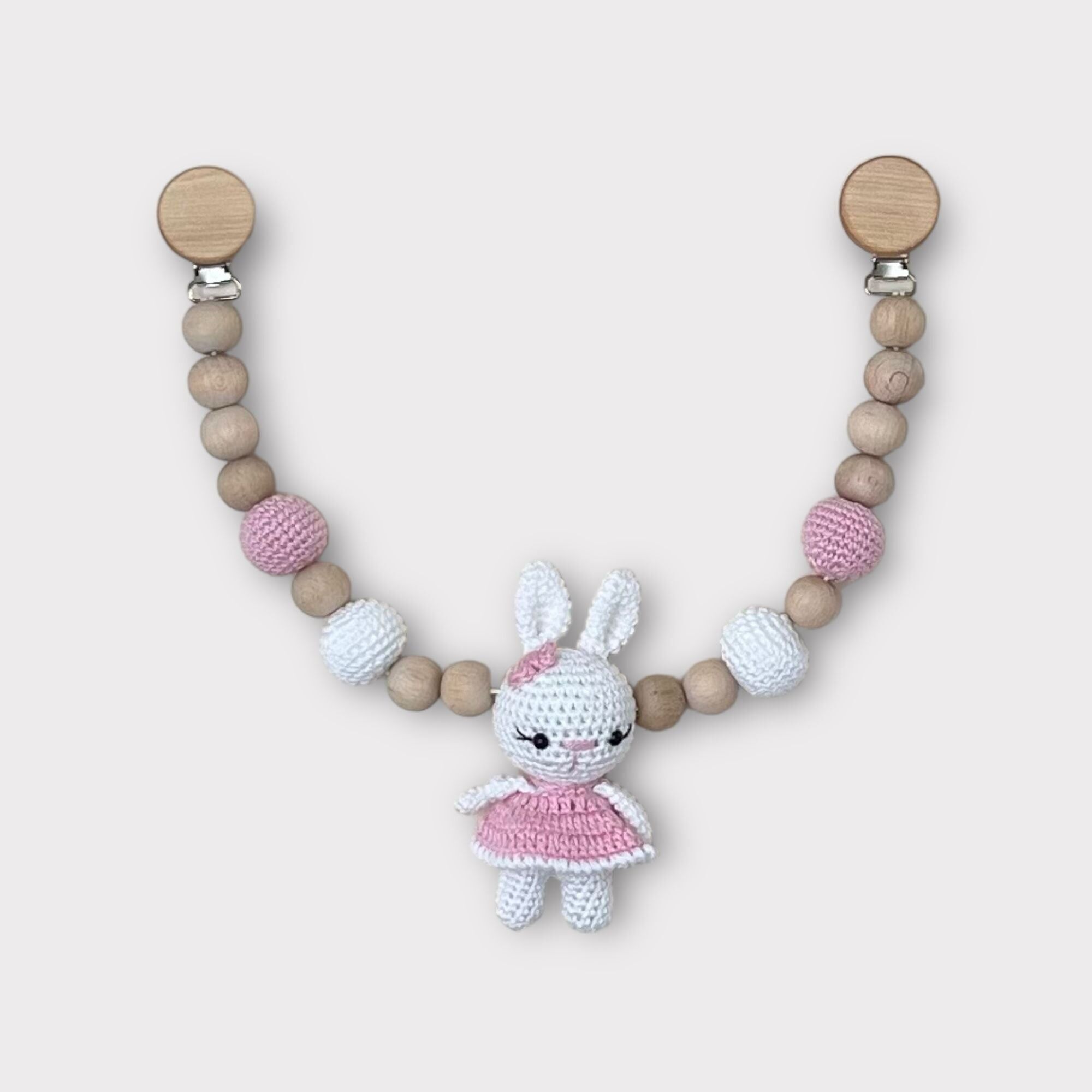 Catena per passeggino Bunny Hanna rosa
