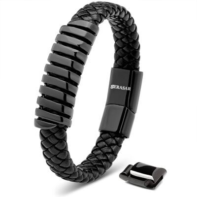 Pulsera de cuero "Helix"