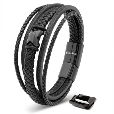 Pulsera de cuero "Escamas"