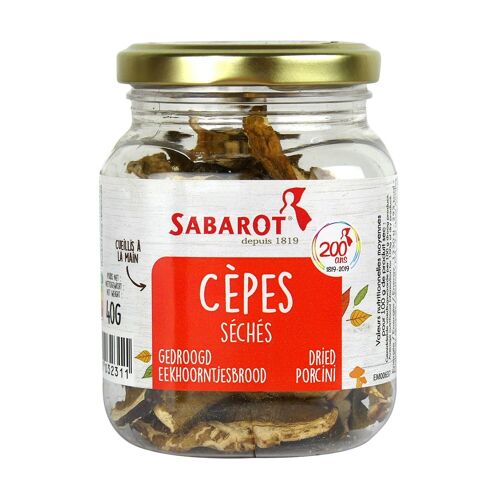 Setas deshidratadas ceps extra Sabarot 40 g.